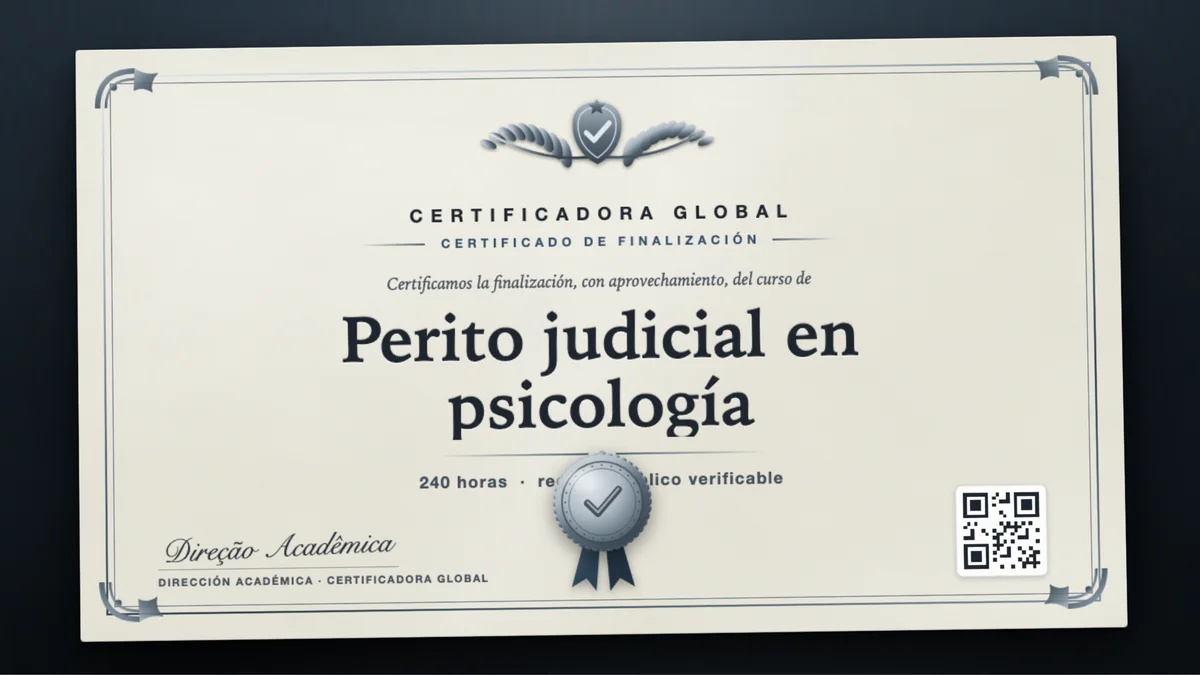 Portada del curso Perito judicial en psicología
