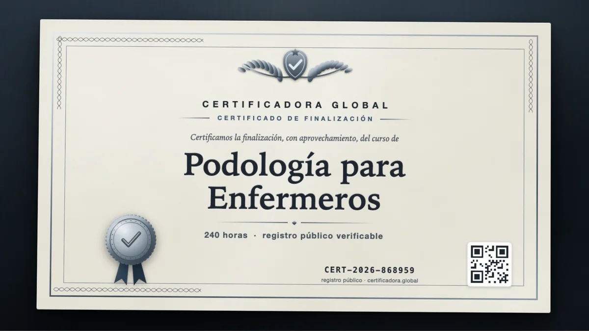 Portada del curso Podología para Enfermeros