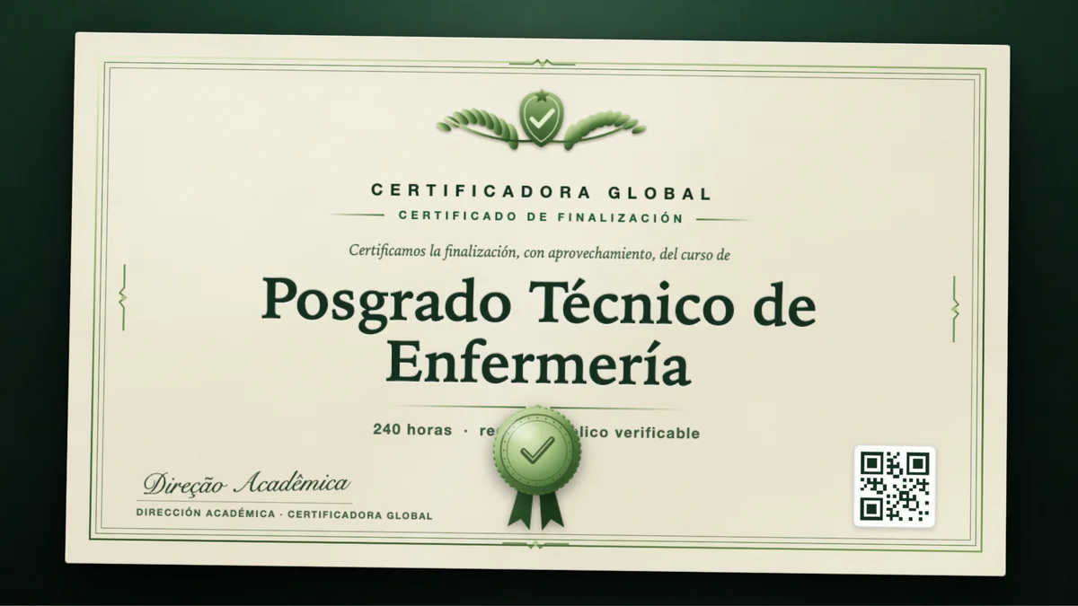 Portada del curso Posgrado Técnico de Enfermería