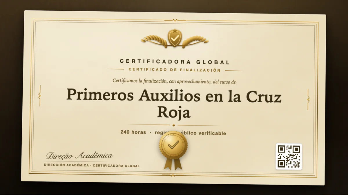 Portada del curso Primeros Auxilios en la Cruz Roja