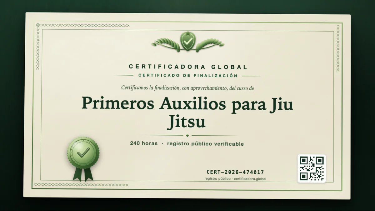 Portada del curso Primeros Auxilios para Jiu Jitsu