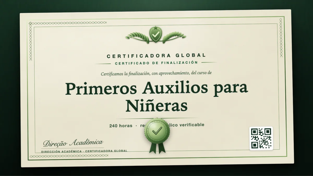 Portada del curso Primeros Auxilios para Niñeras