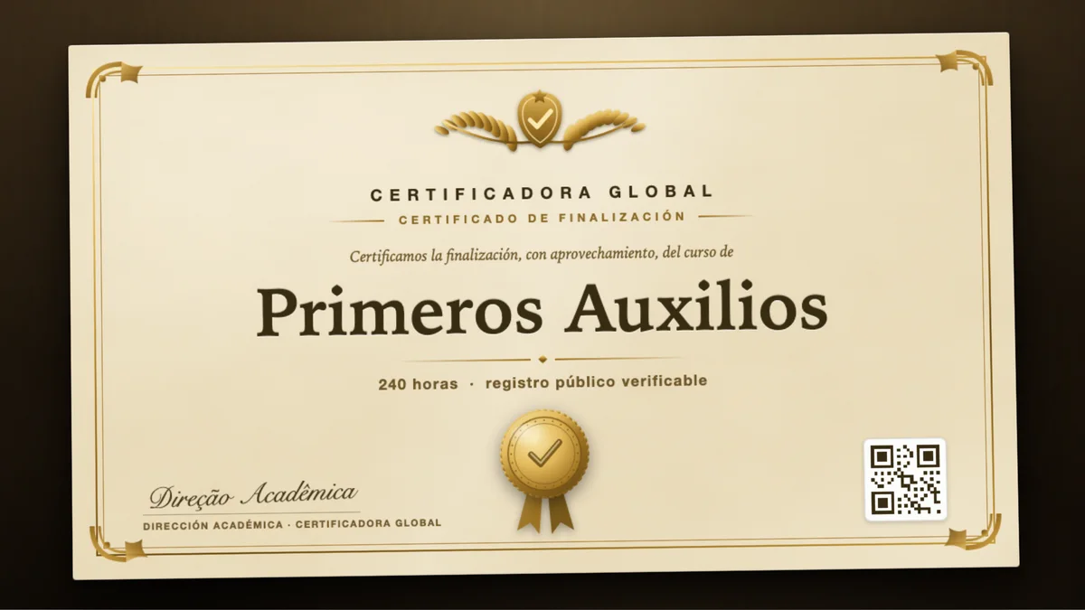 Portada del curso Primeros Auxilios