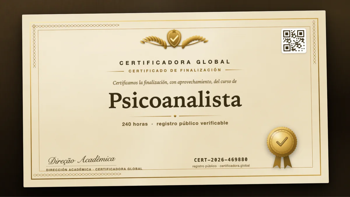 Portada del curso Psicoanalista