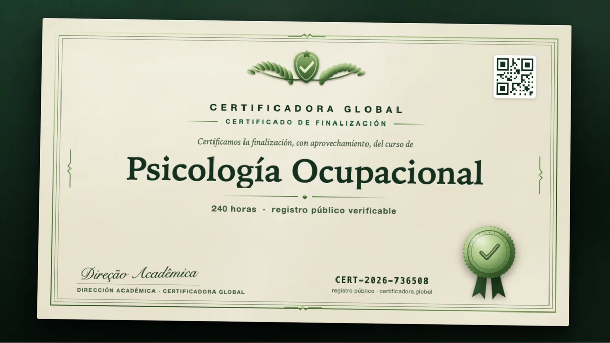 Portada del curso Psicología Ocupacional