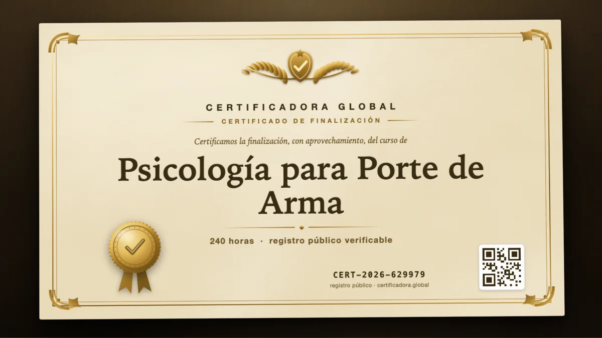 Portada del curso Psicología para Porte de Arma