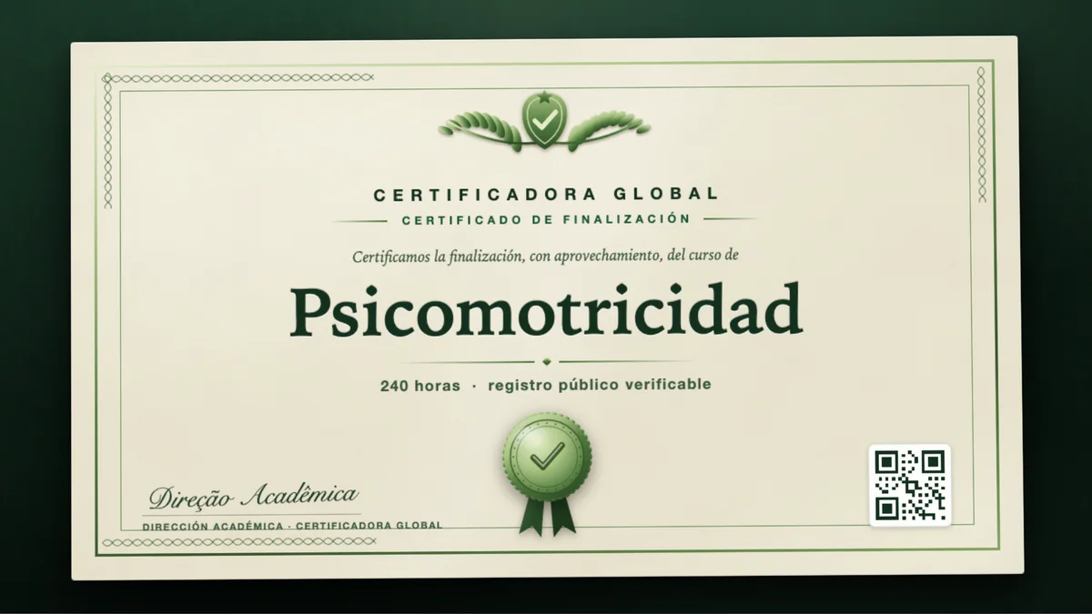 Portada del curso Psicomotricidad