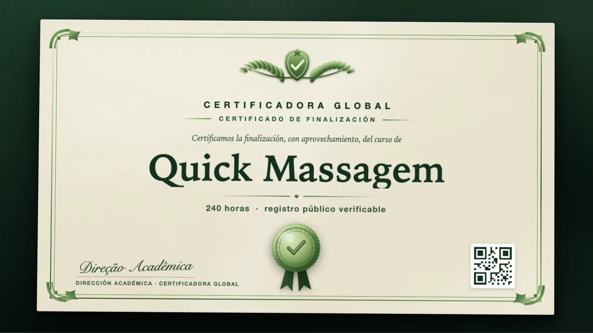 Portada del curso Quick Massagem