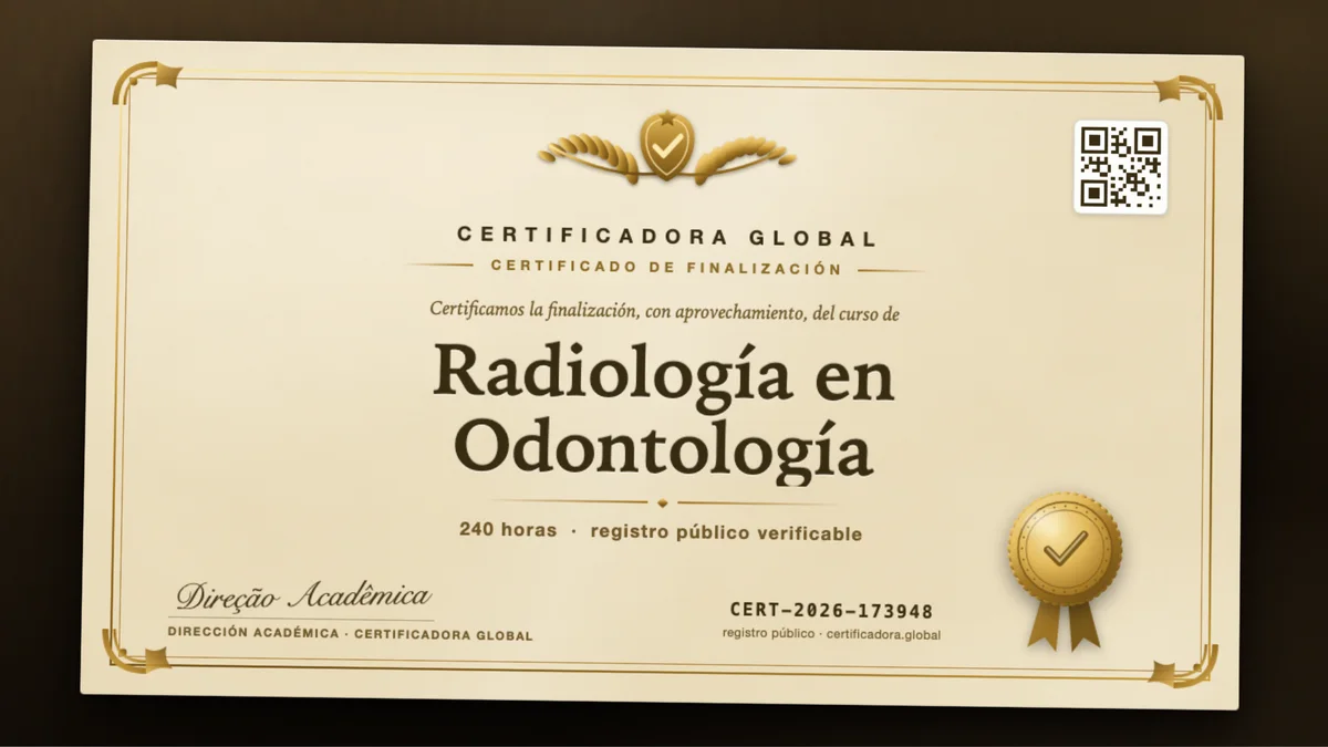 Portada del curso Radiología en Odontología