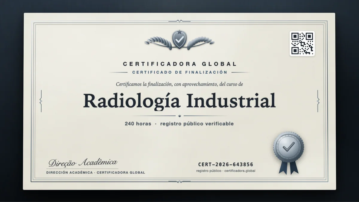 Portada del curso Radiología Industrial