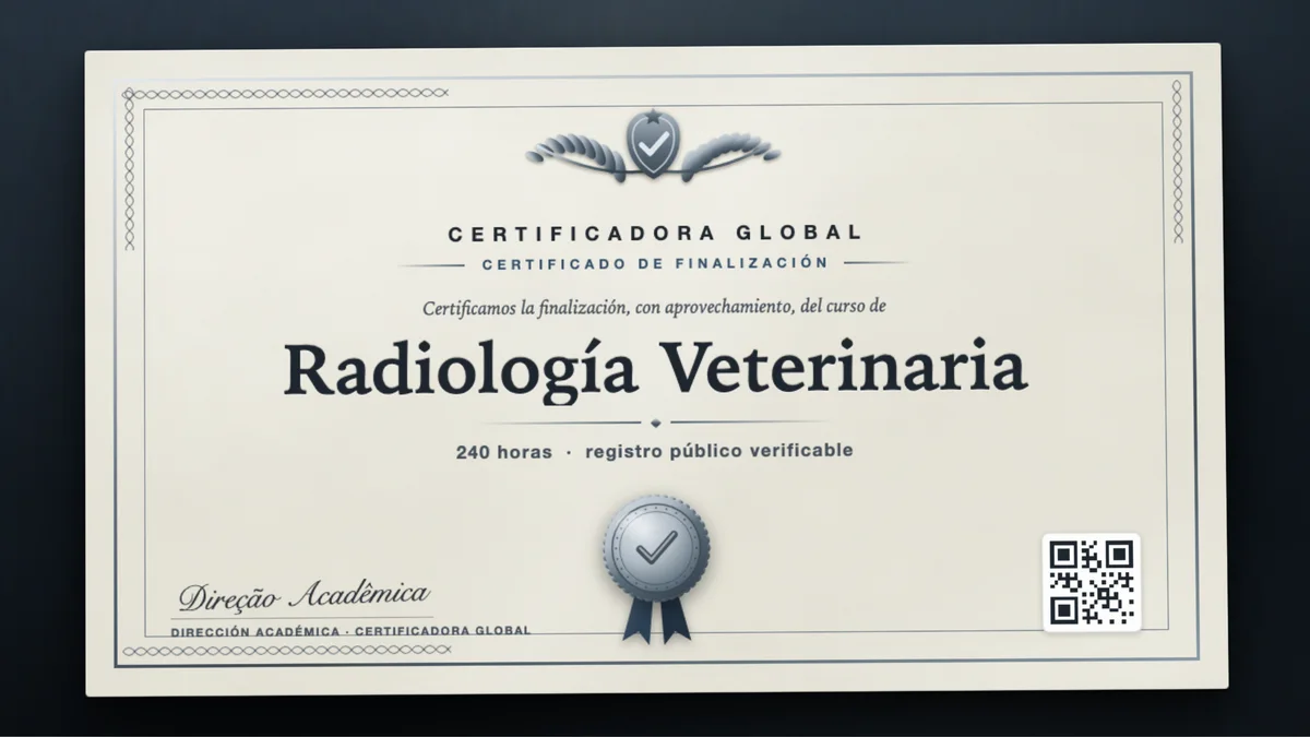 Portada del curso Radiología Veterinaria