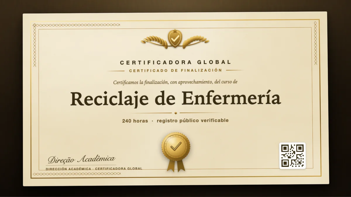 Portada del curso Reciclaje de Enfermería