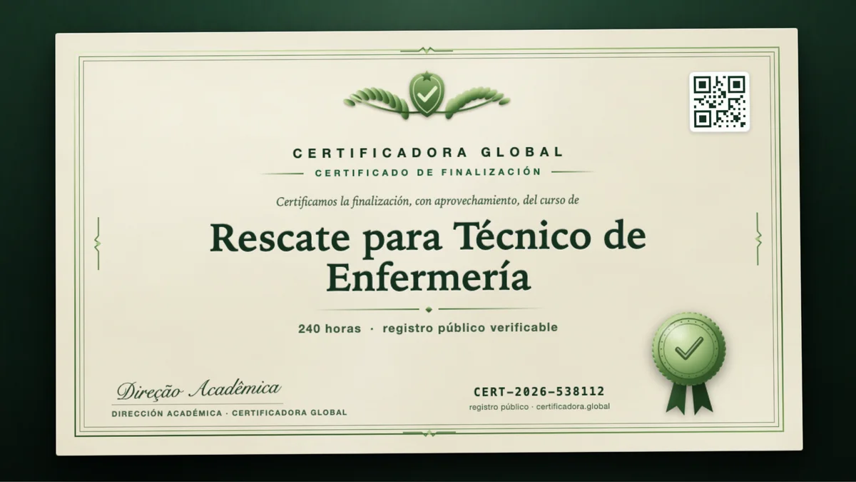 Portada del curso Rescate para Técnico de Enfermería