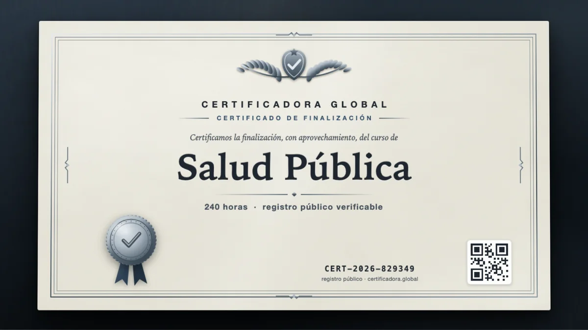 Portada del curso Salud Pública