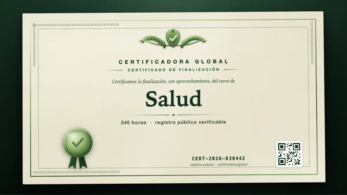 Portada del curso Salud