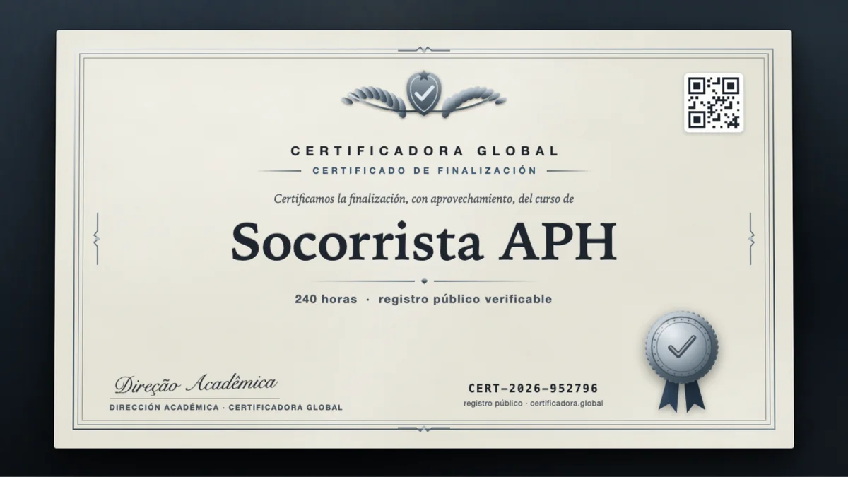 Portada del curso Socorrista APH