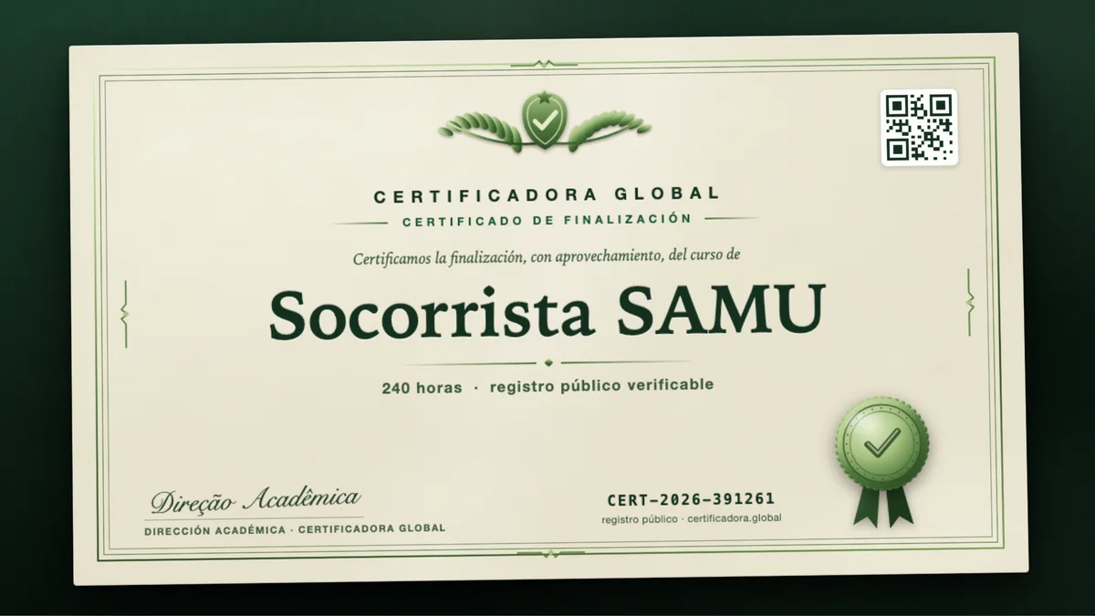 Portada del curso Socorrista SAMU