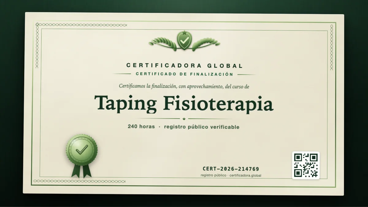 Portada del curso Taping Fisioterapia