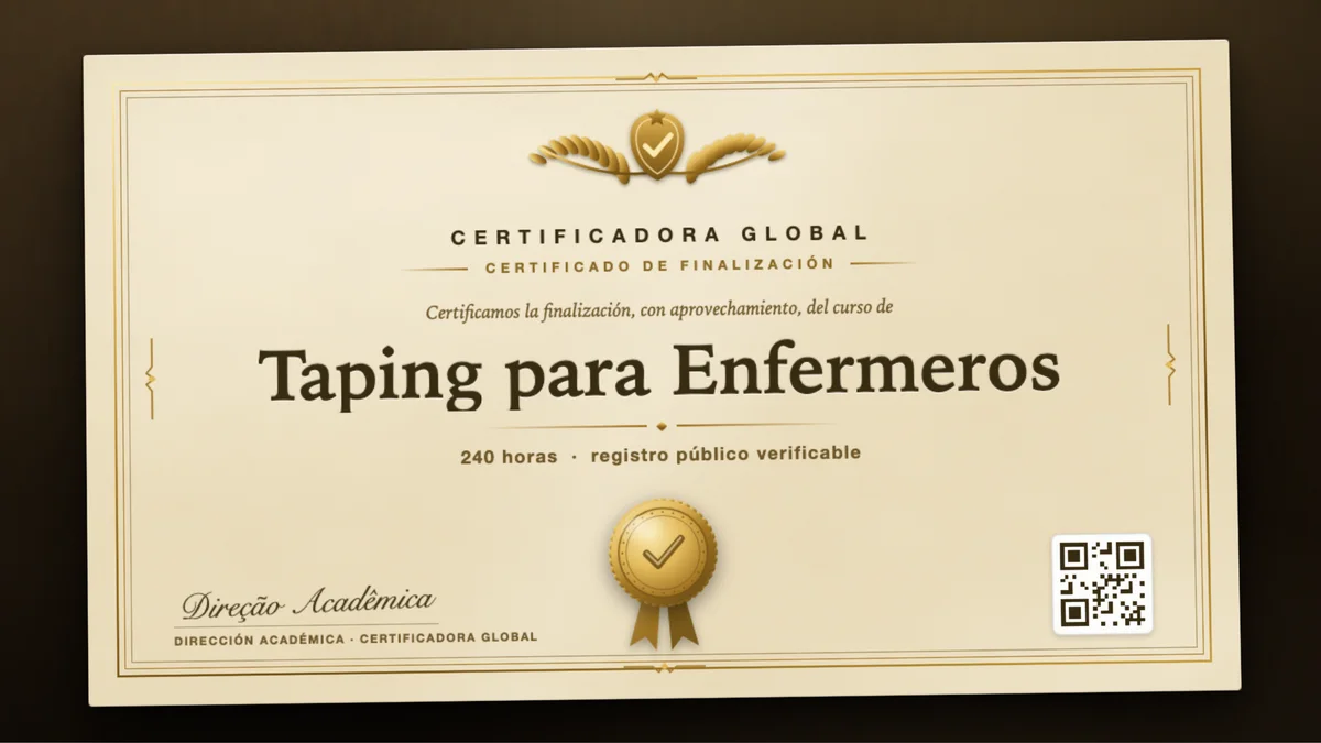Portada del curso Taping para Enfermeros
