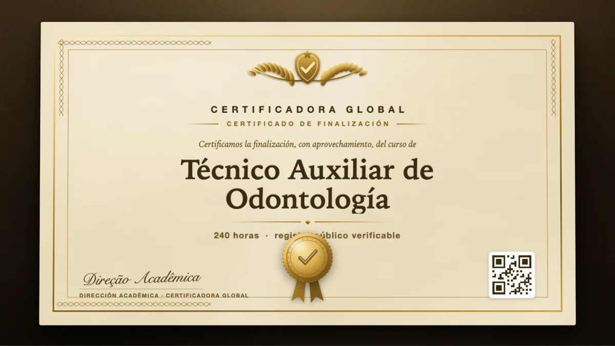 Portada del curso Técnico Auxiliar de Odontología