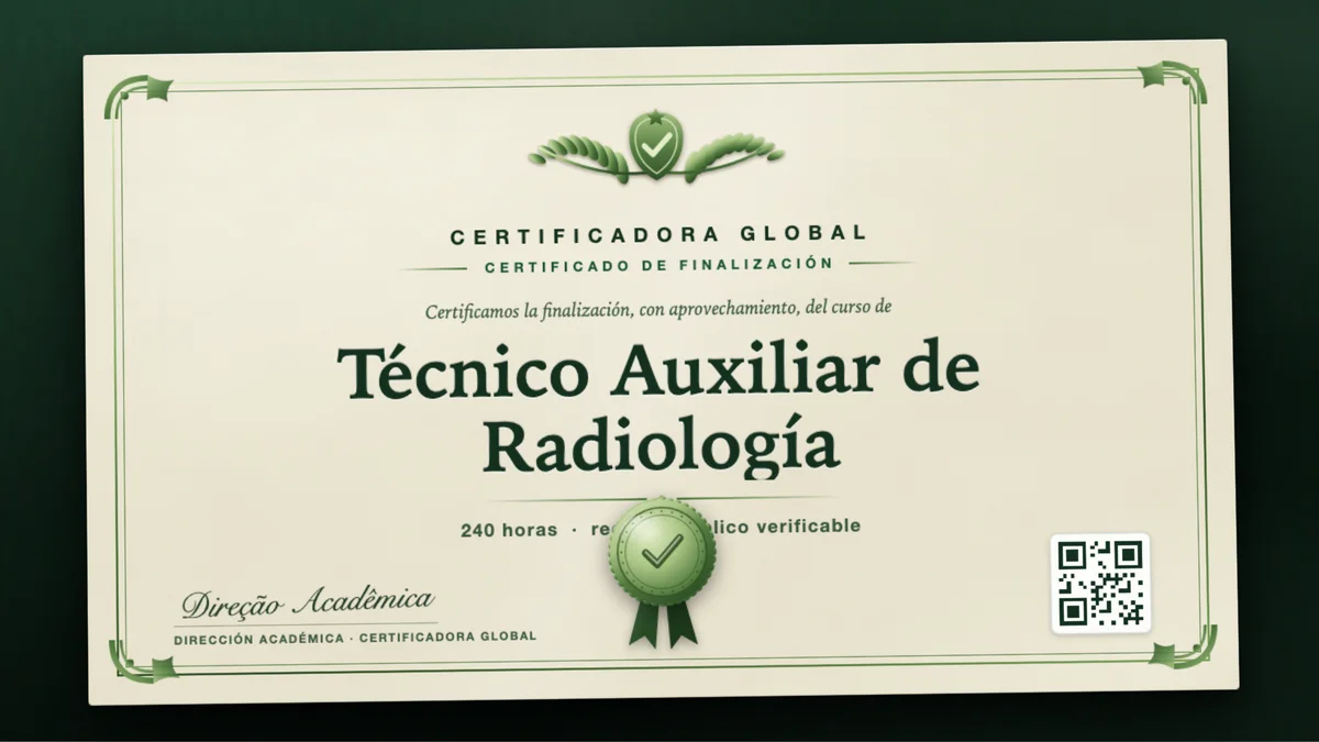 Portada del curso Técnico Auxiliar de Radiología