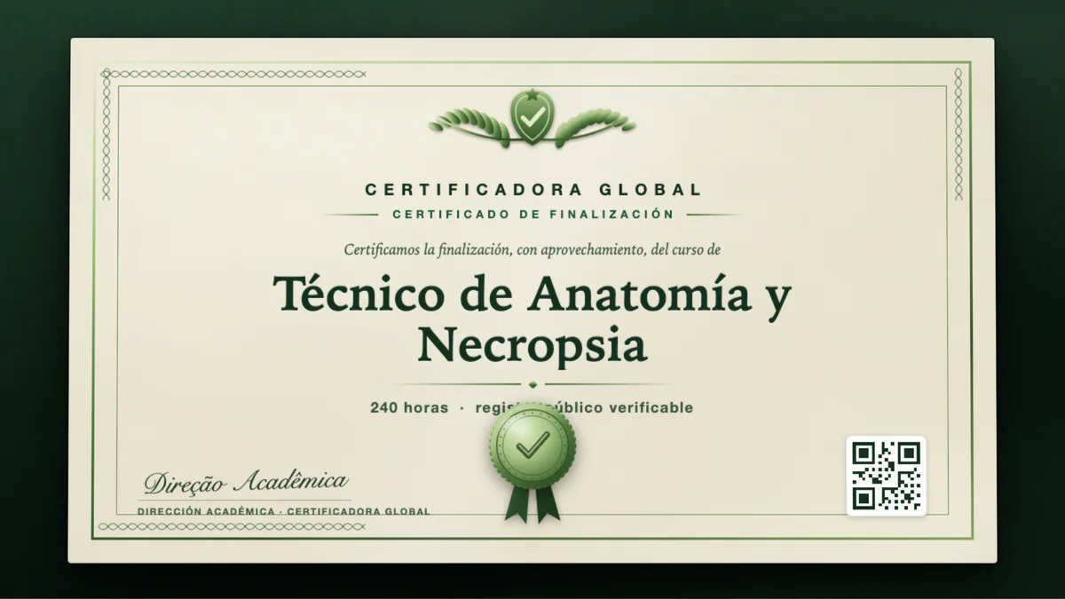 Portada del curso Técnico de Anatomía y Necropsia