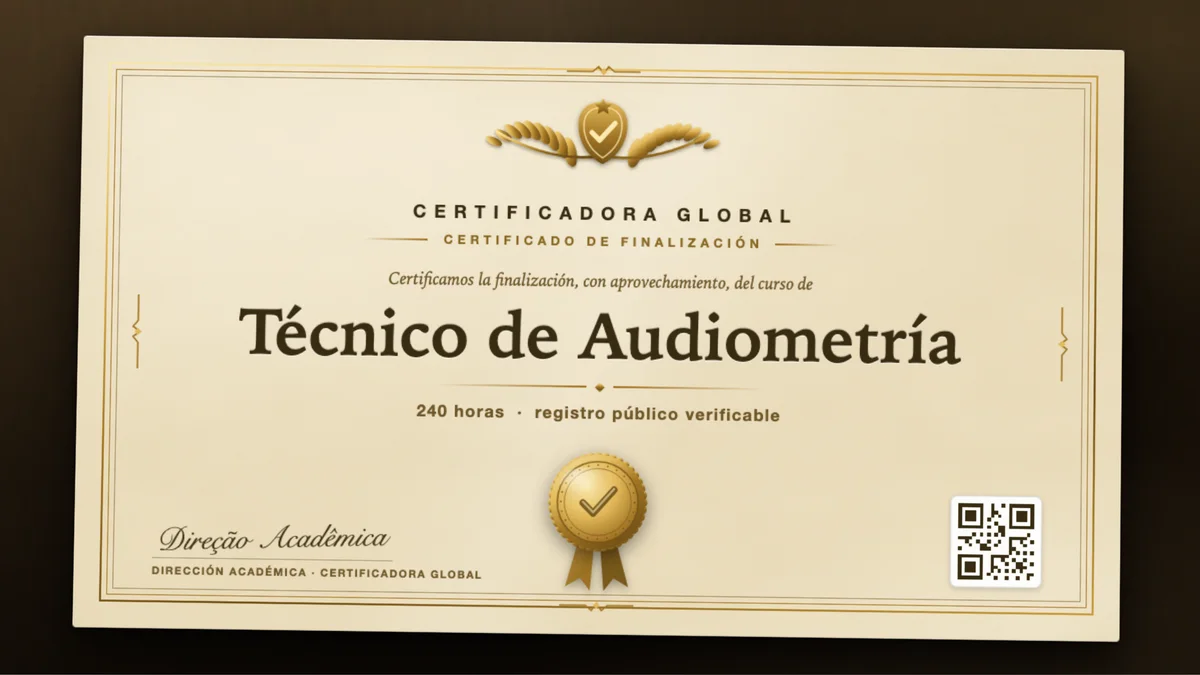 Portada del curso Técnico de Audiometría