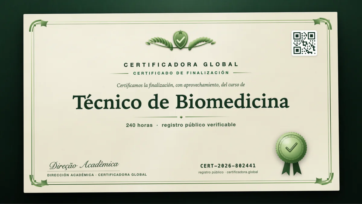 Portada del curso Técnico de Biomedicina