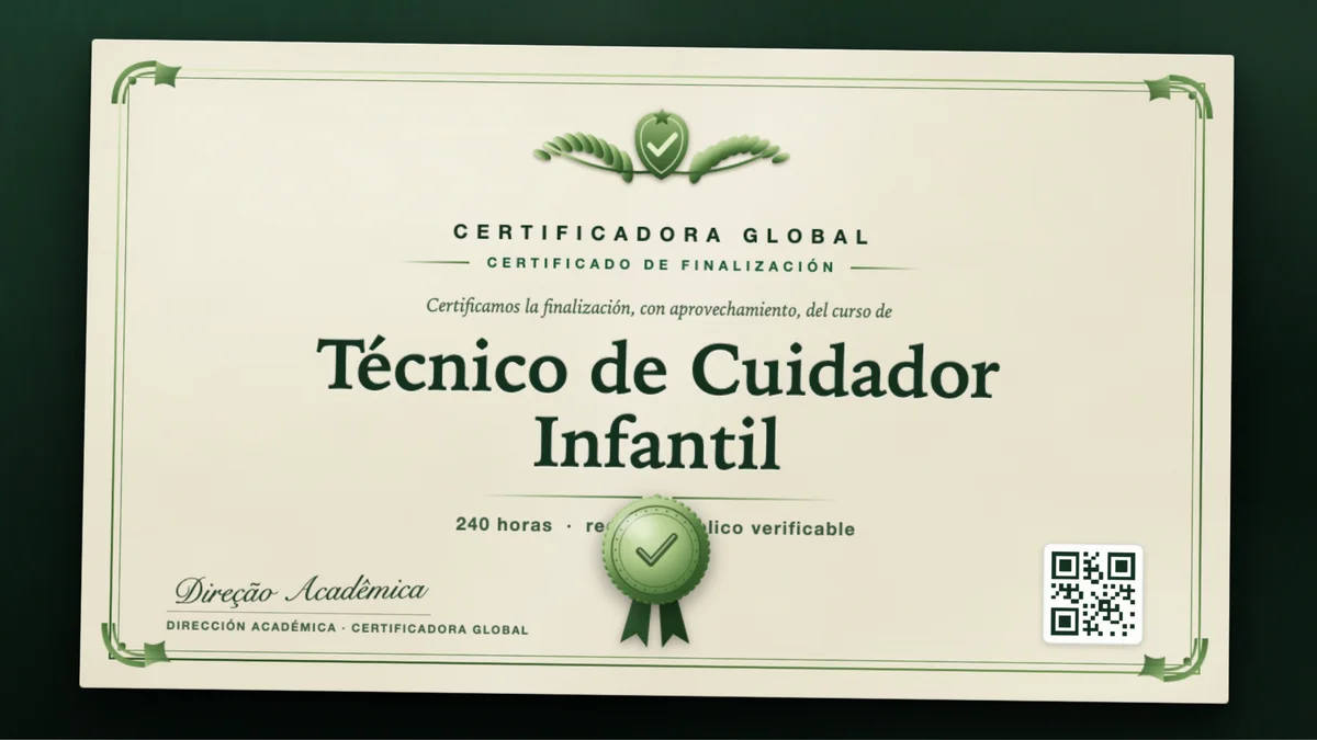 Portada del curso Técnico de Cuidador Infantil