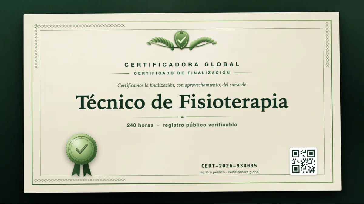 Portada del curso Técnico de Fisioterapia