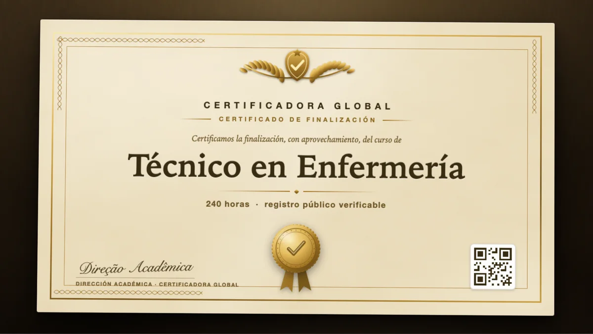 Portada del curso Técnico en Enfermería
