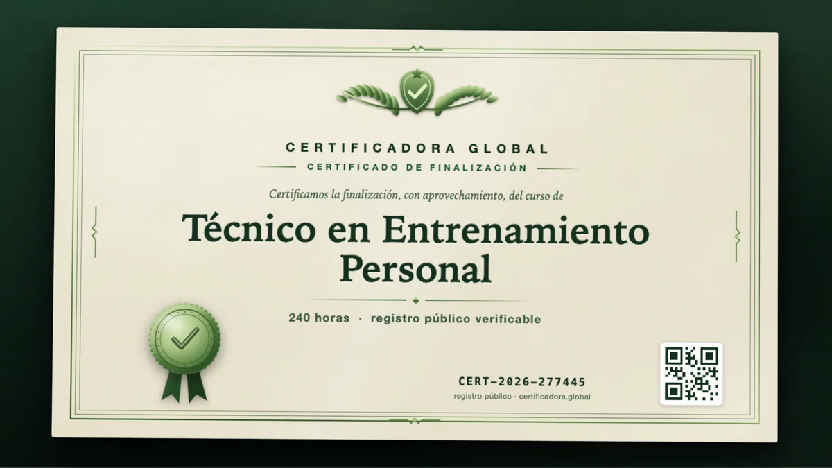 Portada del curso Técnico en Entrenamiento Personal