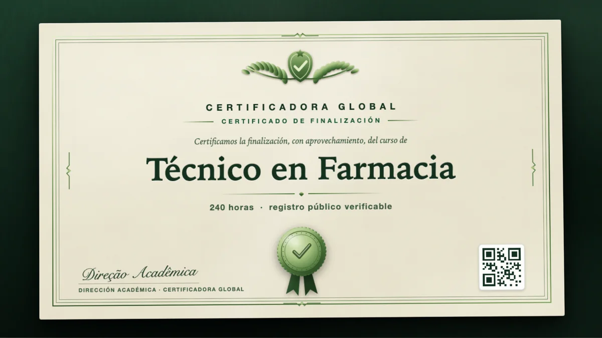 Portada del curso Técnico en Farmacia
