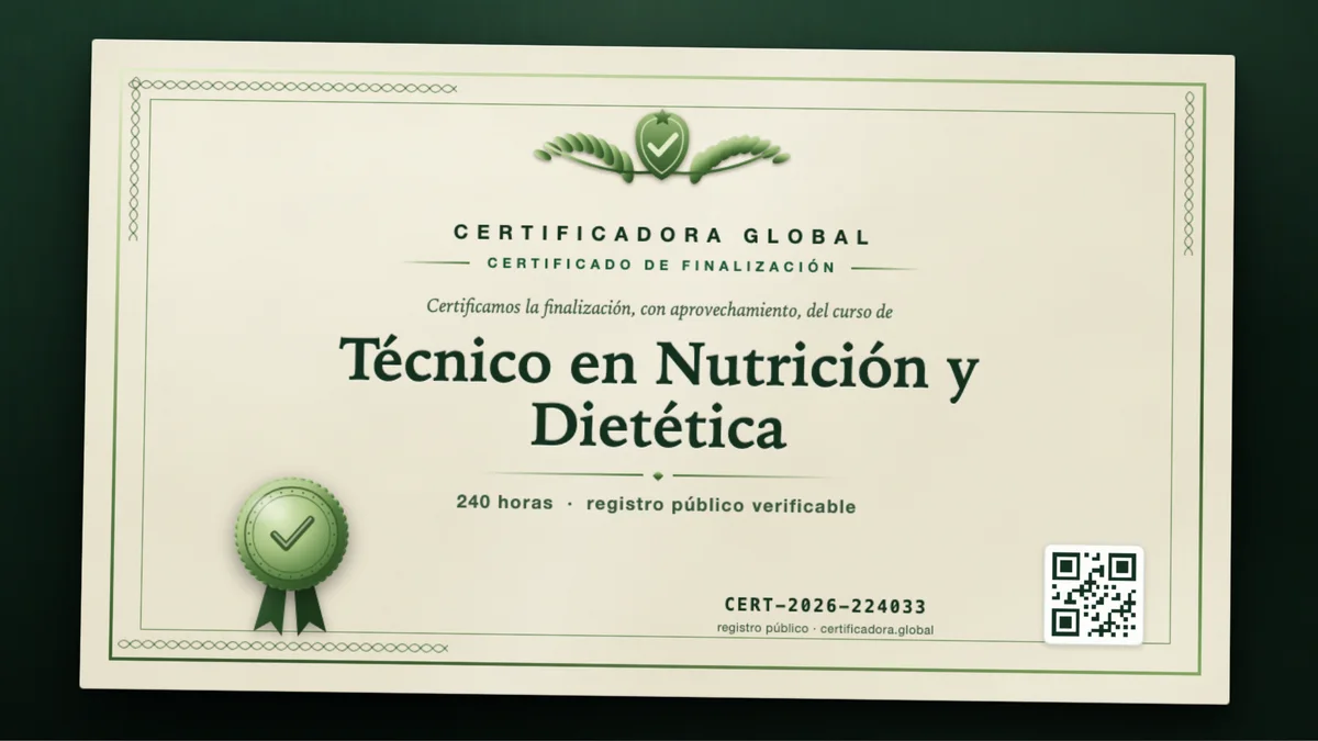 Portada del curso Técnico en Nutrición y Dietética