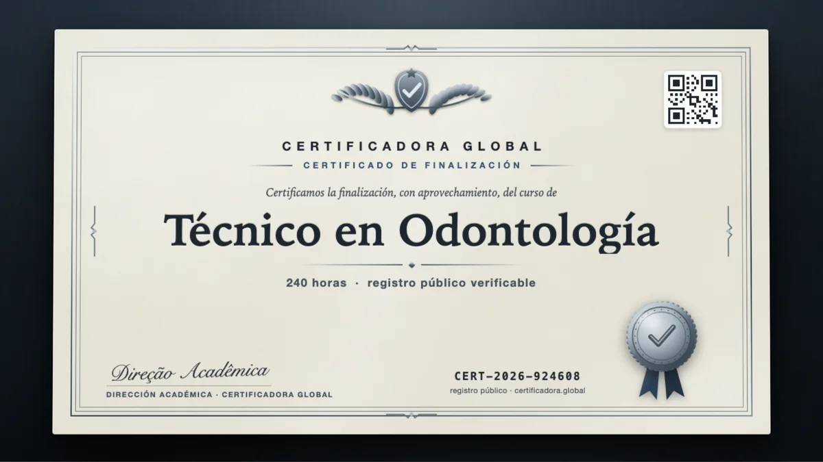 Portada del curso Técnico en Odontología