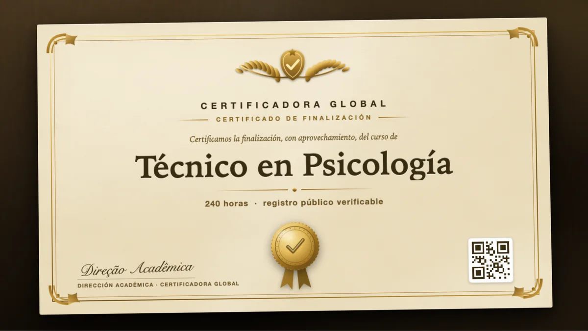 Portada del curso Técnico en Psicología