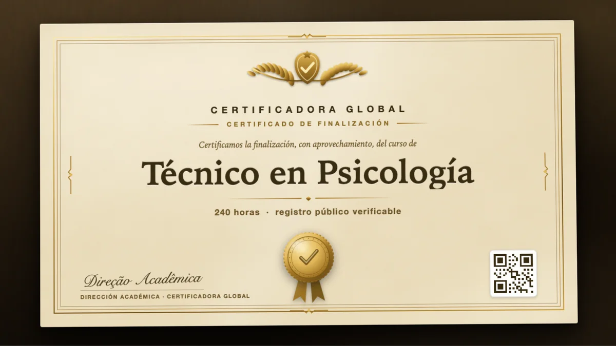 Portada del curso Técnico en Psicología