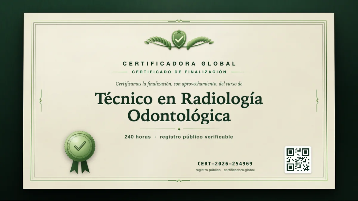 Portada del curso Técnico en Radiología Odontológica