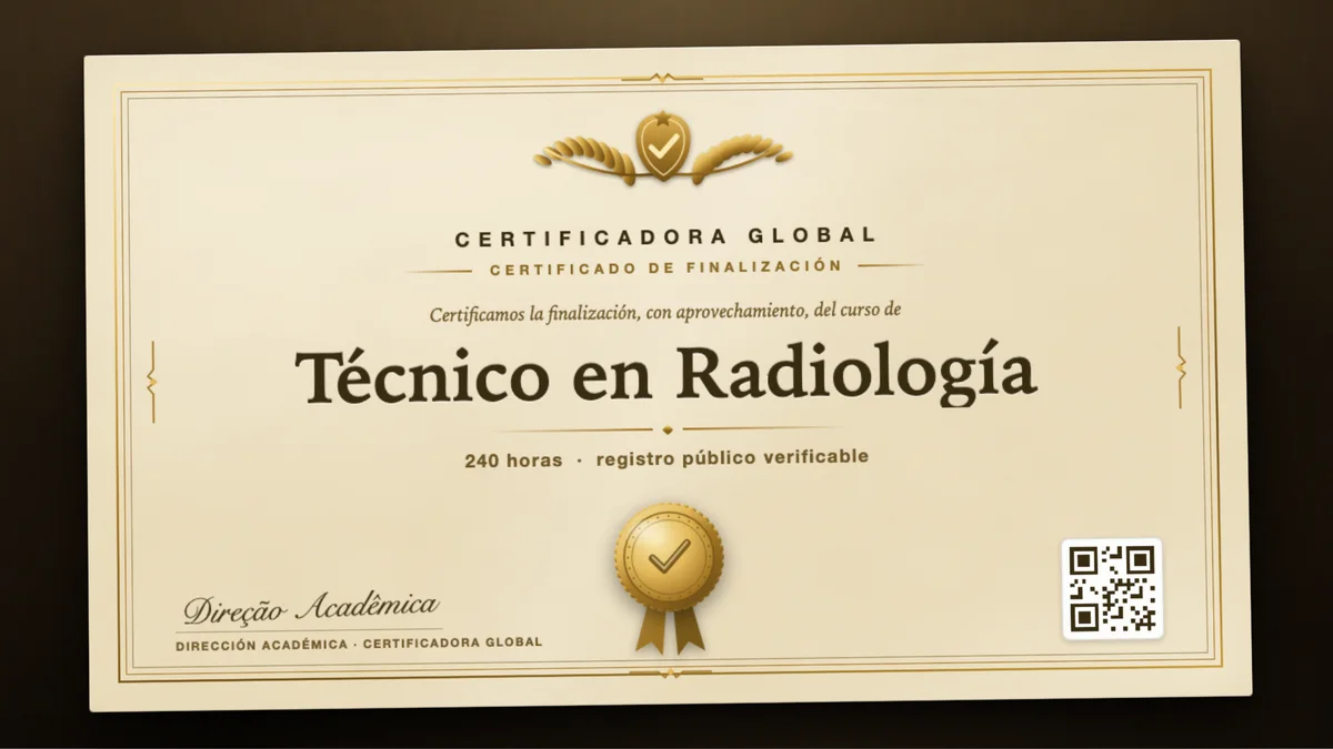 Portada del curso Técnico en Radiología