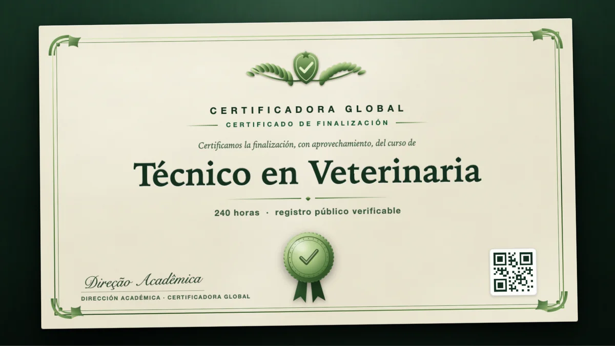 Portada del curso Técnico en Veterinaria