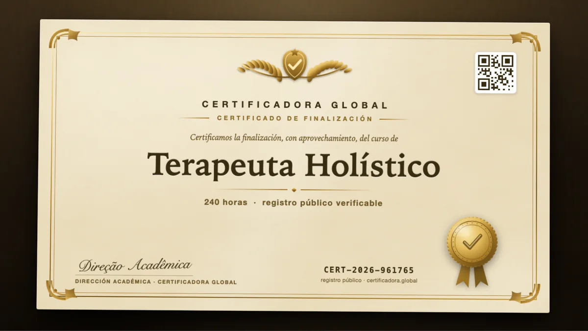 Portada del curso Terapeuta Holístico