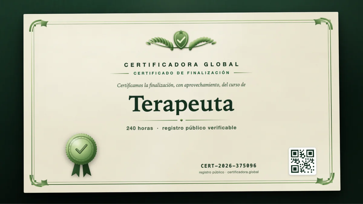 Portada del curso Terapeuta