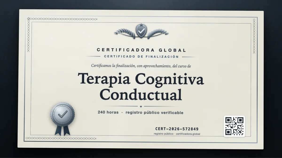 Portada del curso Terapia Cognitiva Conductual
