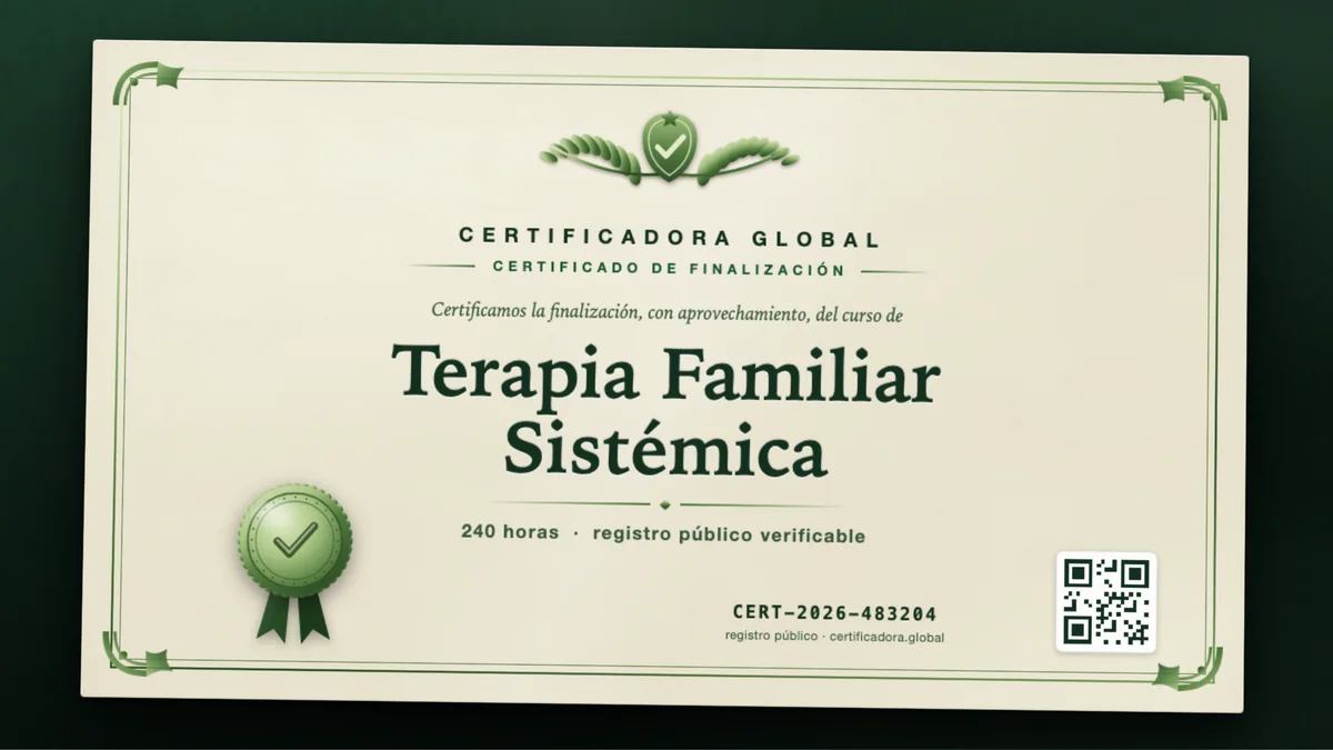 Portada del curso Terapia Familiar Sistémica