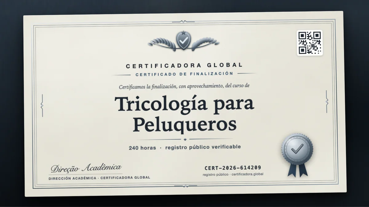 Portada del curso Tricología para Peluqueros