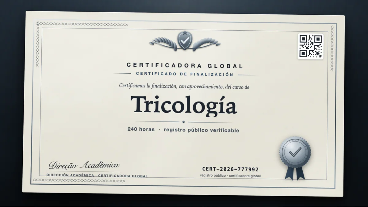 Portada del curso Tricología