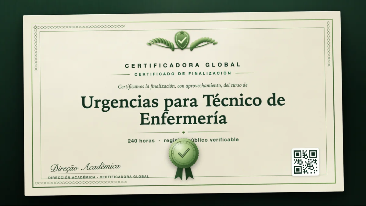 Portada del curso Urgencias para Técnico de Enfermería