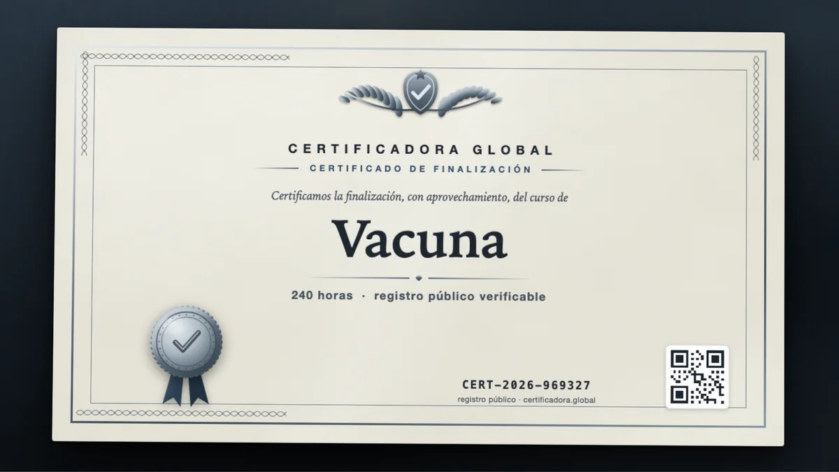 Portada del curso Vacuna