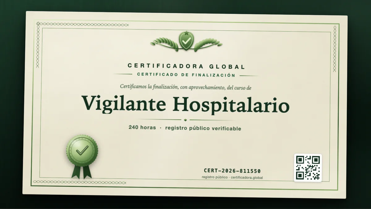 Portada del curso Vigilante Hospitalario