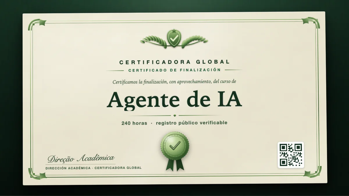 Portada del curso Agente de IA